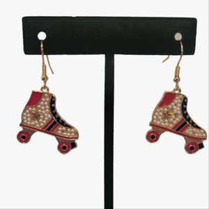 Patriotic Roller Skate Earrings